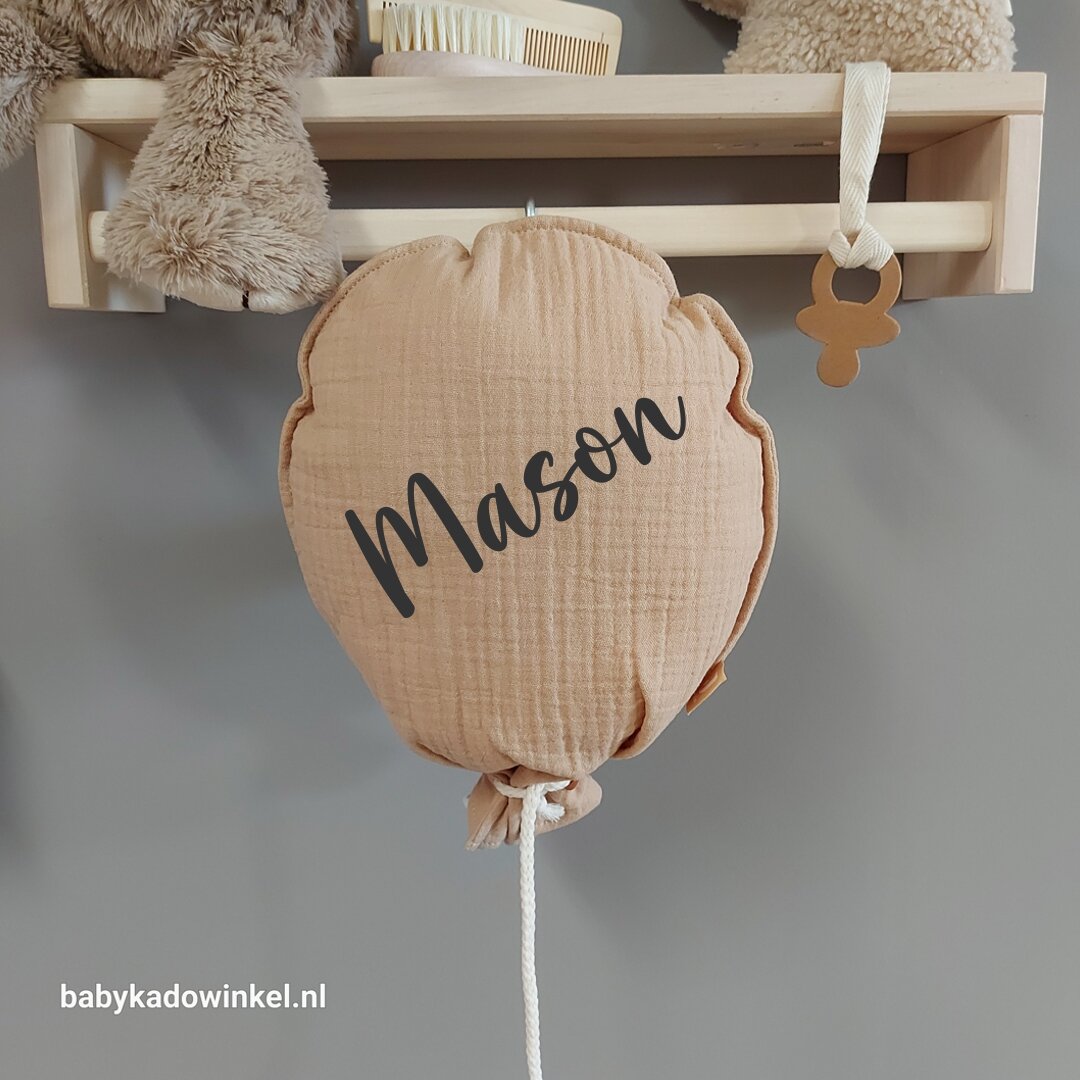 Ballon Biscuit met naam