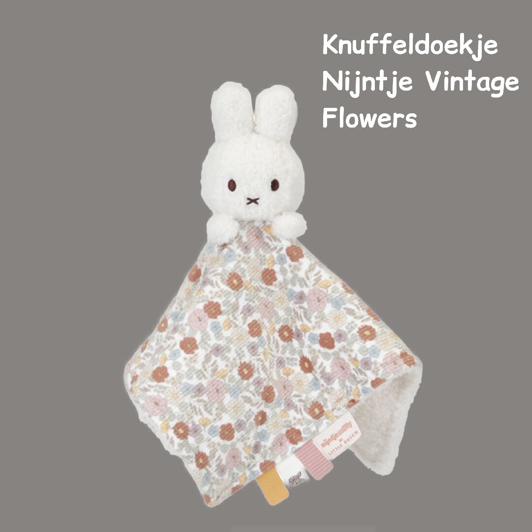 Knuffeldoekje nijntje vintage flowers