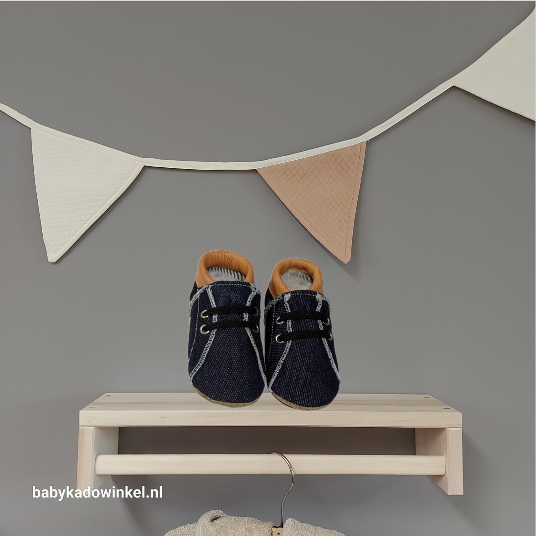 Babyslofjes Baby Dutch Denim Cognac