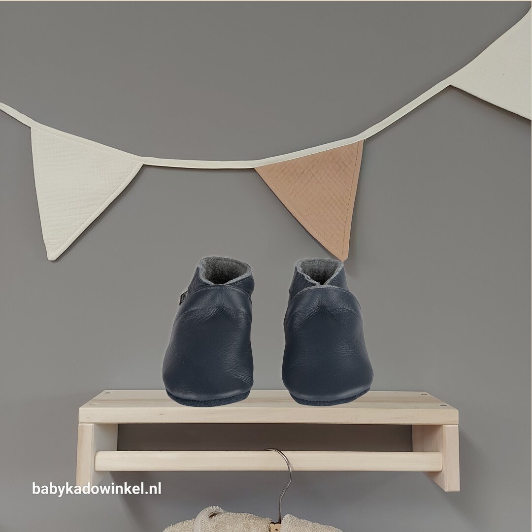 Babyslofjes Baby Dutch Effen Blauw