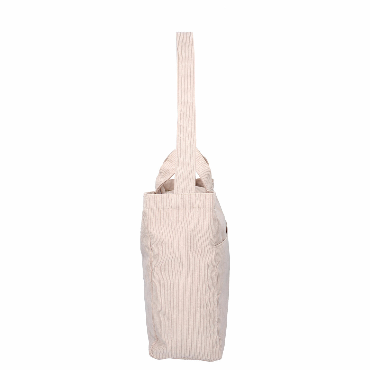 Luiertas Kidzroom rib Beige met badcape of badjas