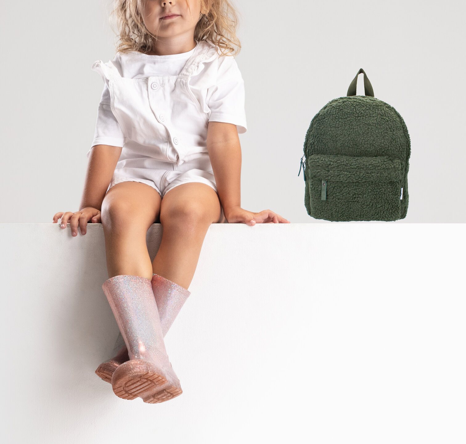 Rugzak Pret Be Soft and Kind Army Green met naam