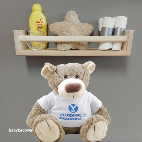 Knuffel  Bear Bella babycadeau met logo