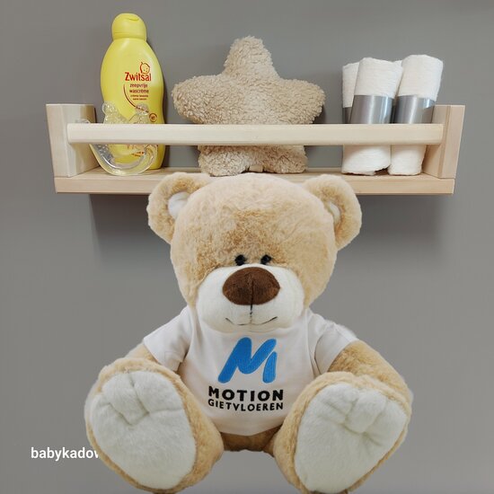 Knuffel Boris Baby Cadeau met logo