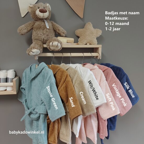 Badjasje Babycadeau met logo