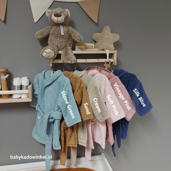 Rugtas Babycadeauset Jollein Colourblock Naturel met naam