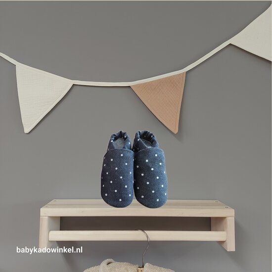 Babyslofjes Baby Dutch Denim Stippen