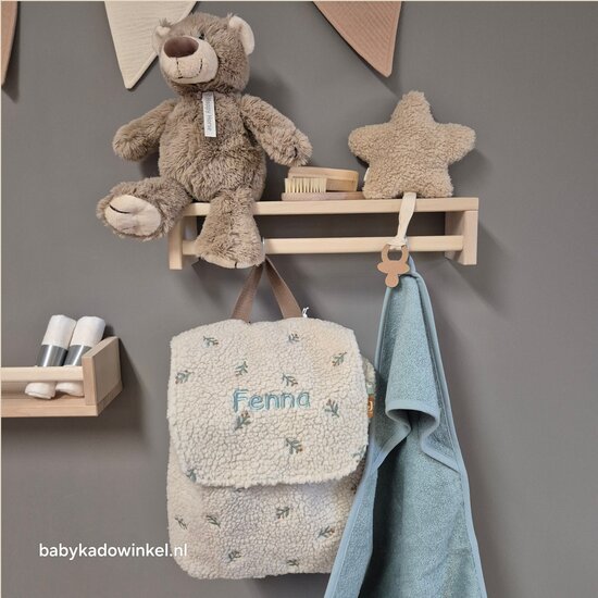 Rugtas Babycadeauset Jollein Teddy Lovely met naam