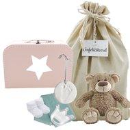 Babykoffertje babyroze zwanger cadeau