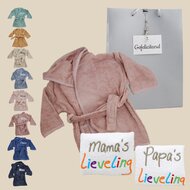 Slab Papa en Mama Babycadeau met badjas