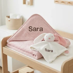 Badcape Soft Pink knuffeldoekje